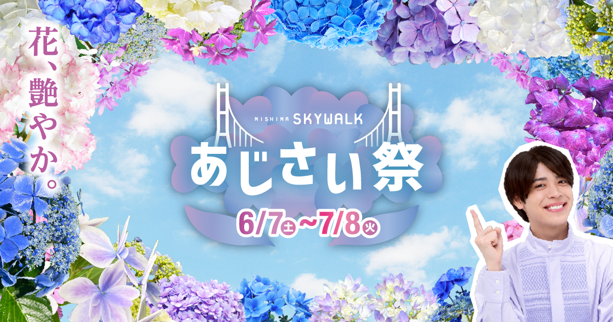 三島スカイウォーク あじさい祭